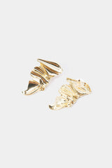 Alloy Irregular Pleated Earrings