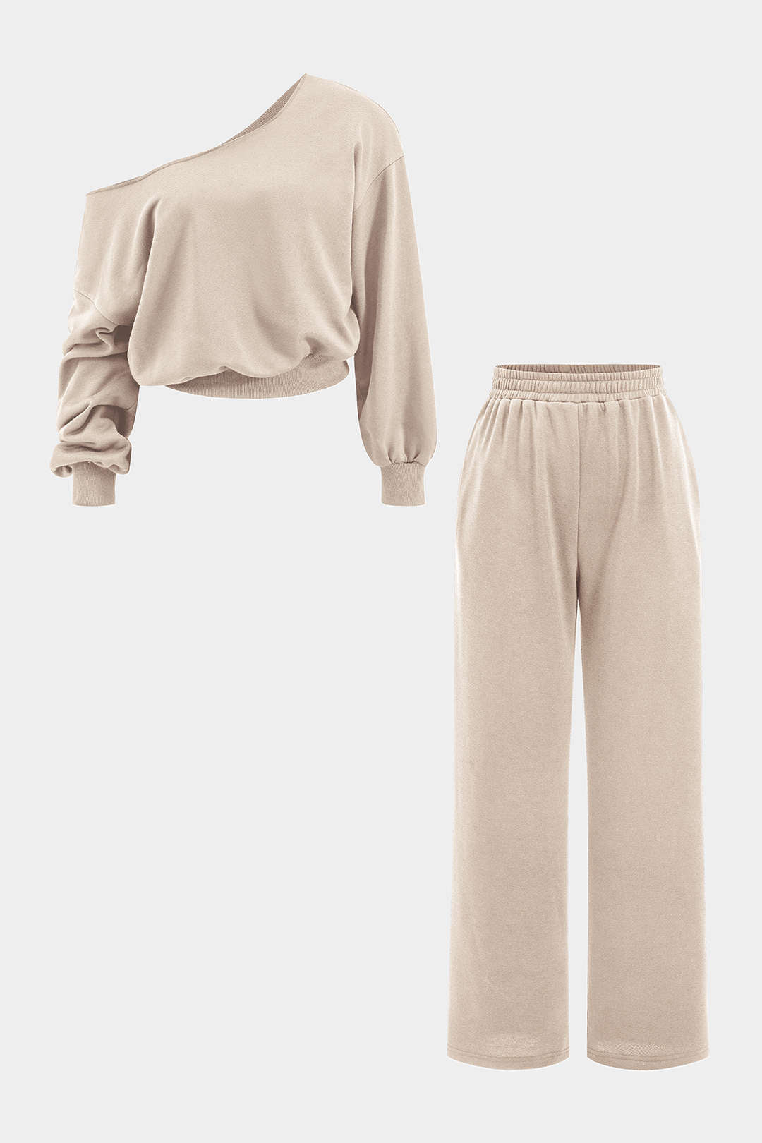 Asymmetric Top And Pants Set