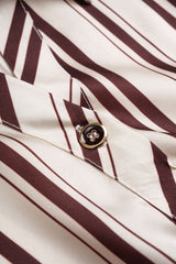 Button V-Neck Belted Short Sleeve Maxi Dress