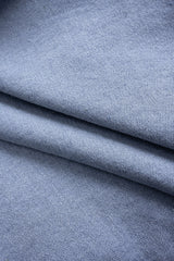 Denim Lapel Zipper Outerwear