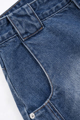 Denim Wide Leg Barrel Jeans