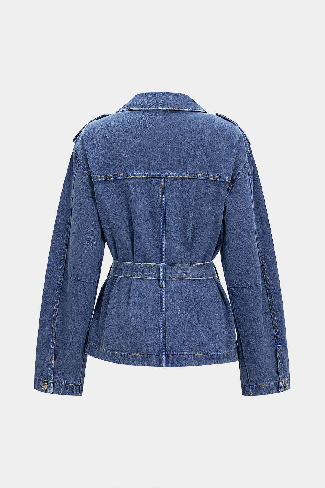 Denim Belted Outerwear