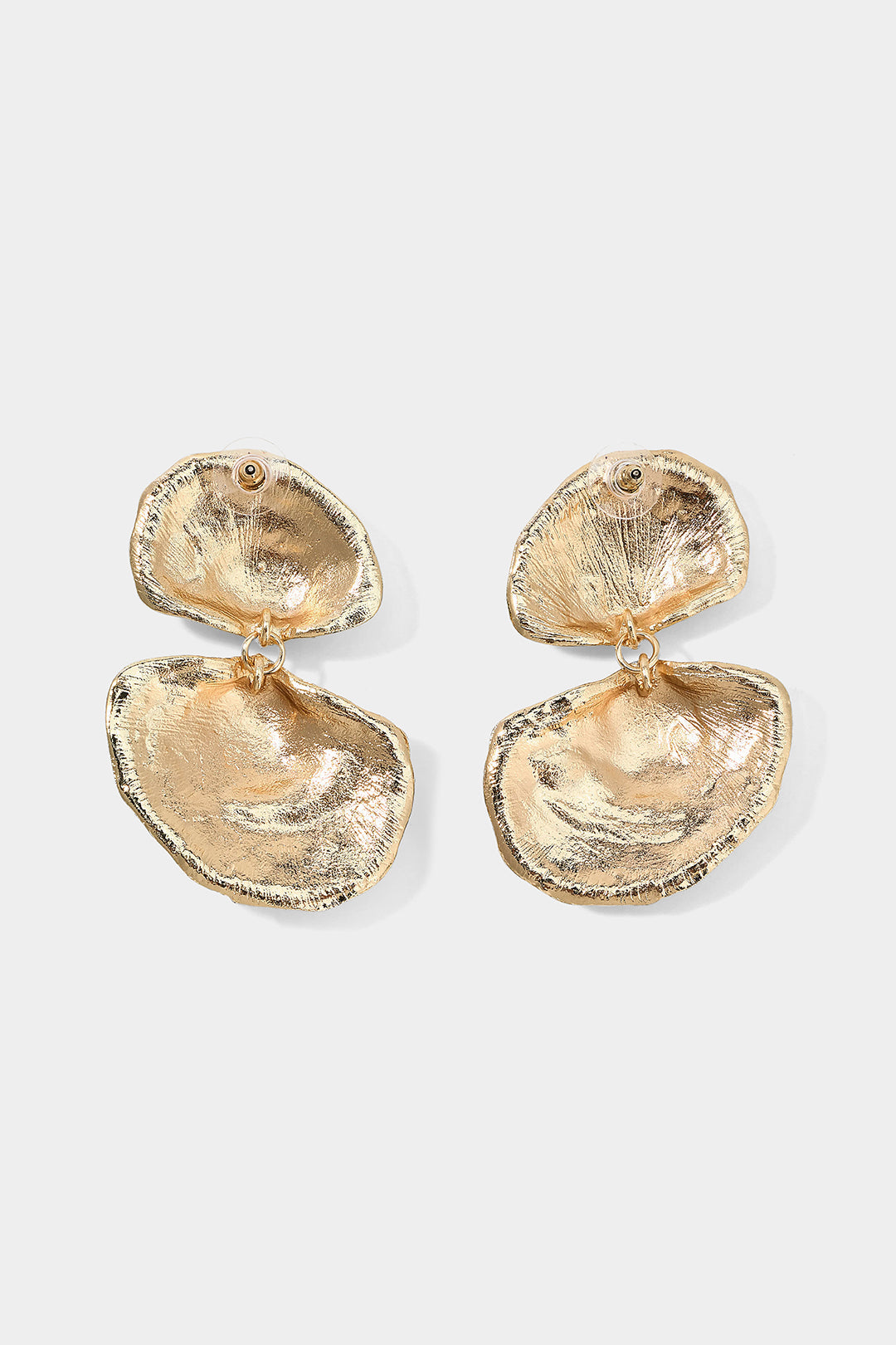 Alloy Scallop Earrings