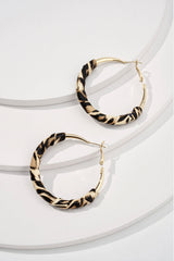 Alloy Leopard Print Earrings
