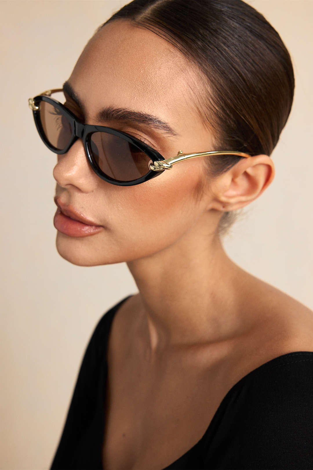 Alloy Cat Eye Sunglasses