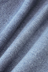 Denim Crossed Asymmetrical Ruched Skirt