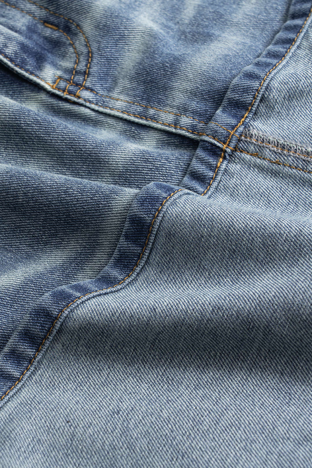 Denim Washed Pocket Skirt