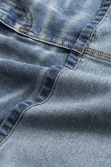 Denim Washed Pocket Skirt