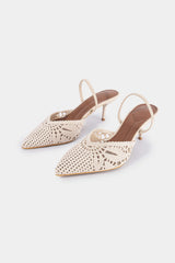 Cut Out Pointed Toe Heels