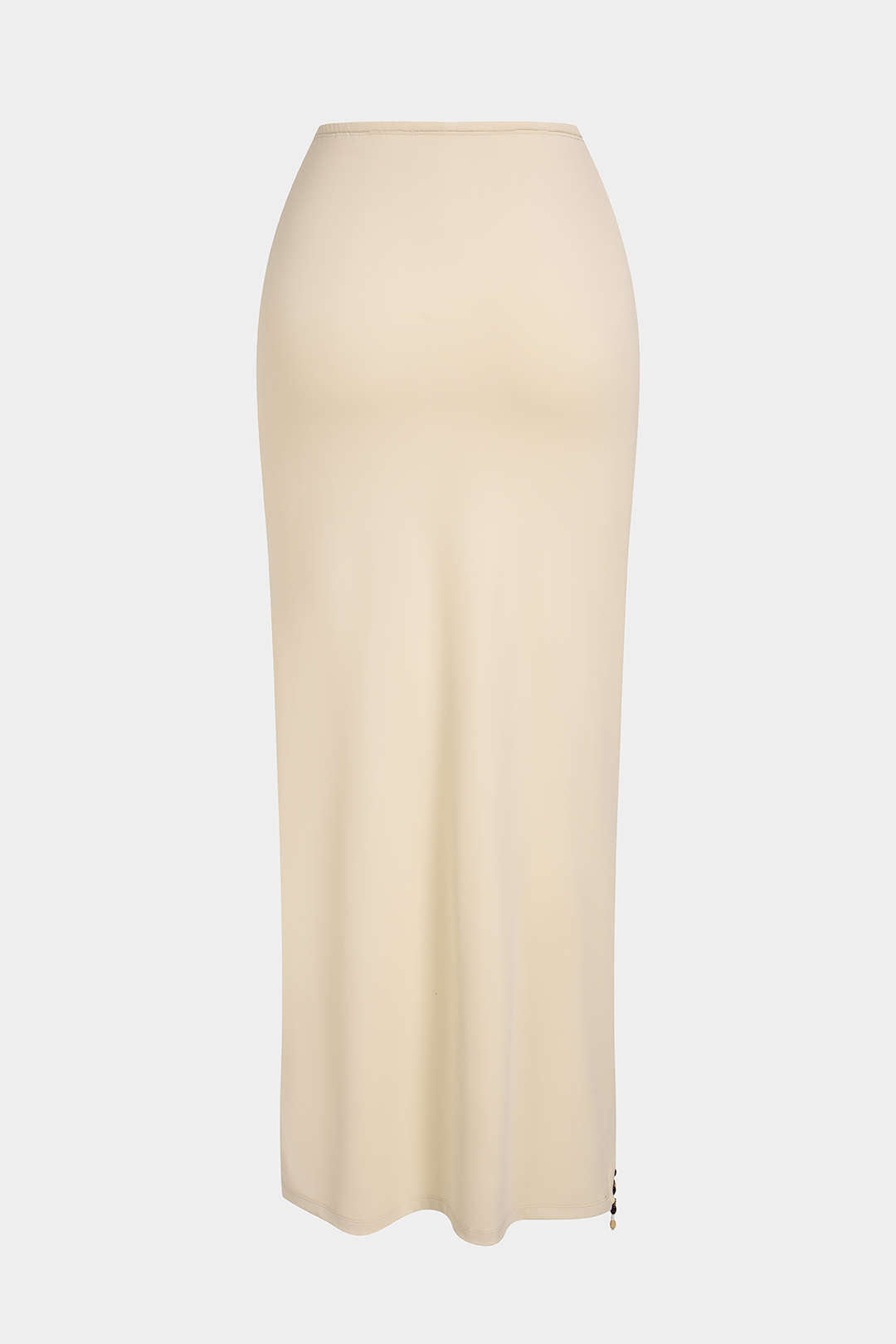 Beaded Asymmetrical Ruched Skirt