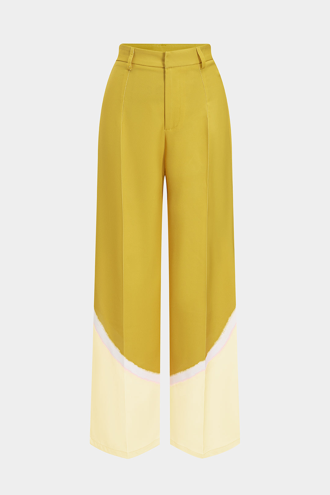 Contrast Wide Leg Trousers