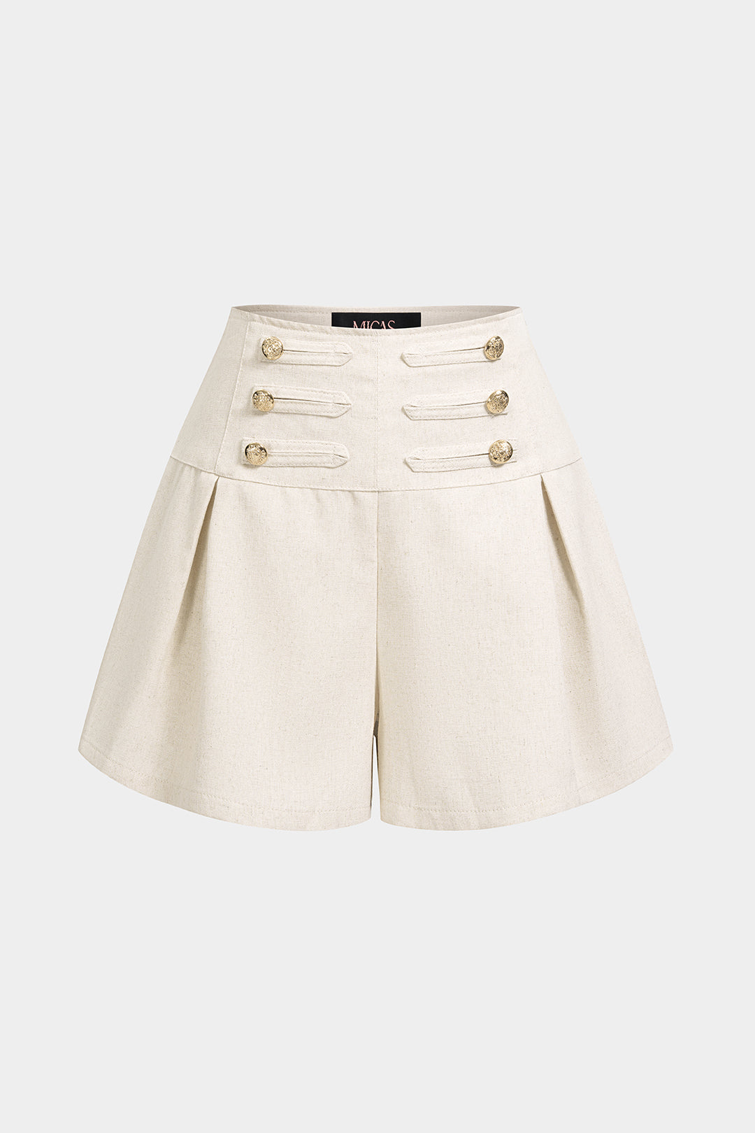 Button Detail Shorts