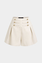 Button Detail Shorts