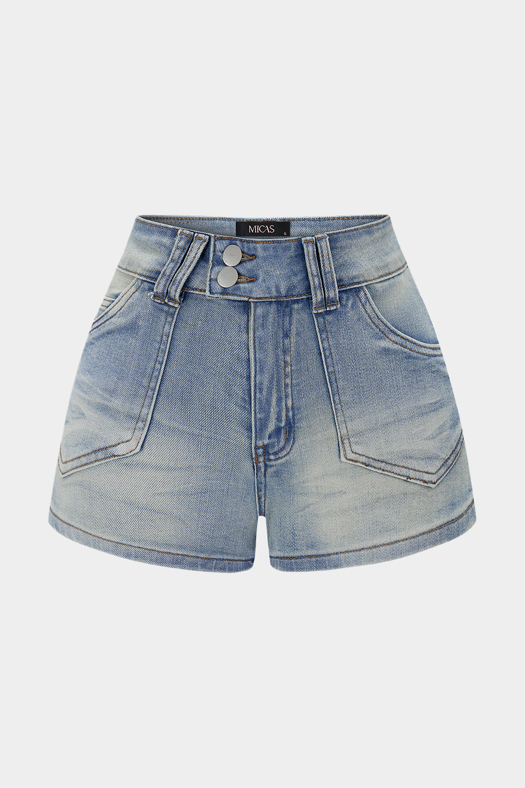 Denim Pocket Low Waist Shorts