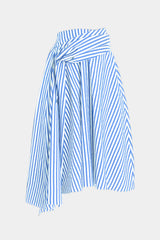 Contrast Stripe Tie Skirt