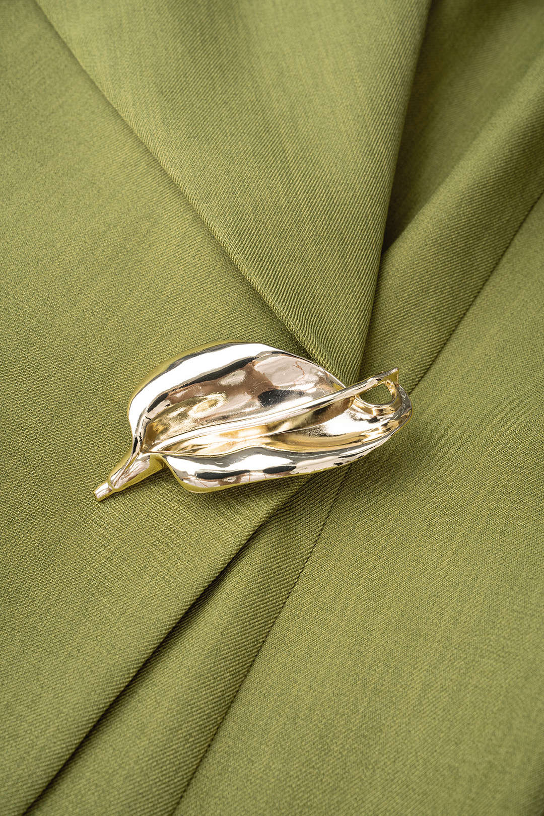 Asymmetrical Lapel Metallic Button Short-Sleeve Shirt