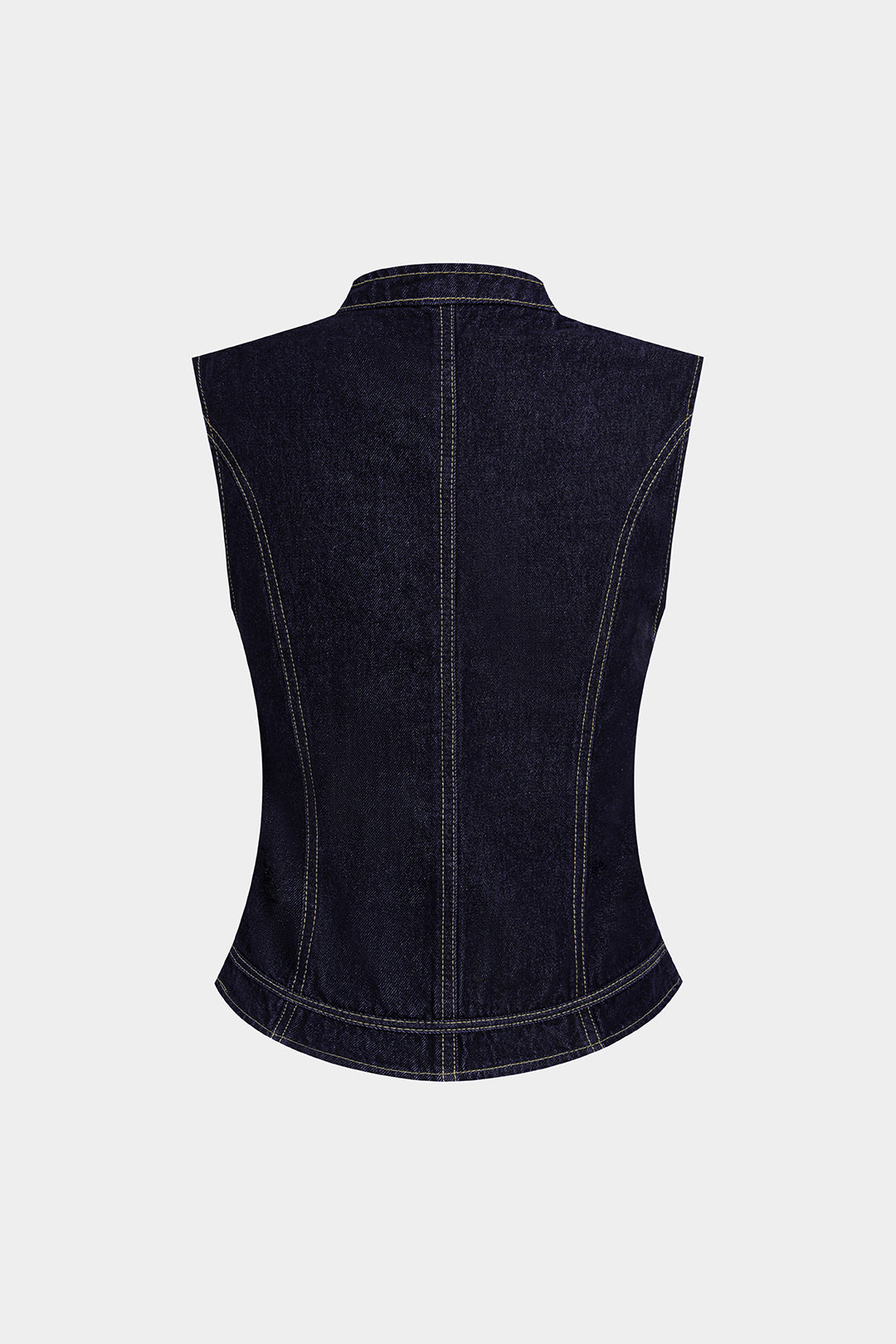 Denim Button Tank Top
