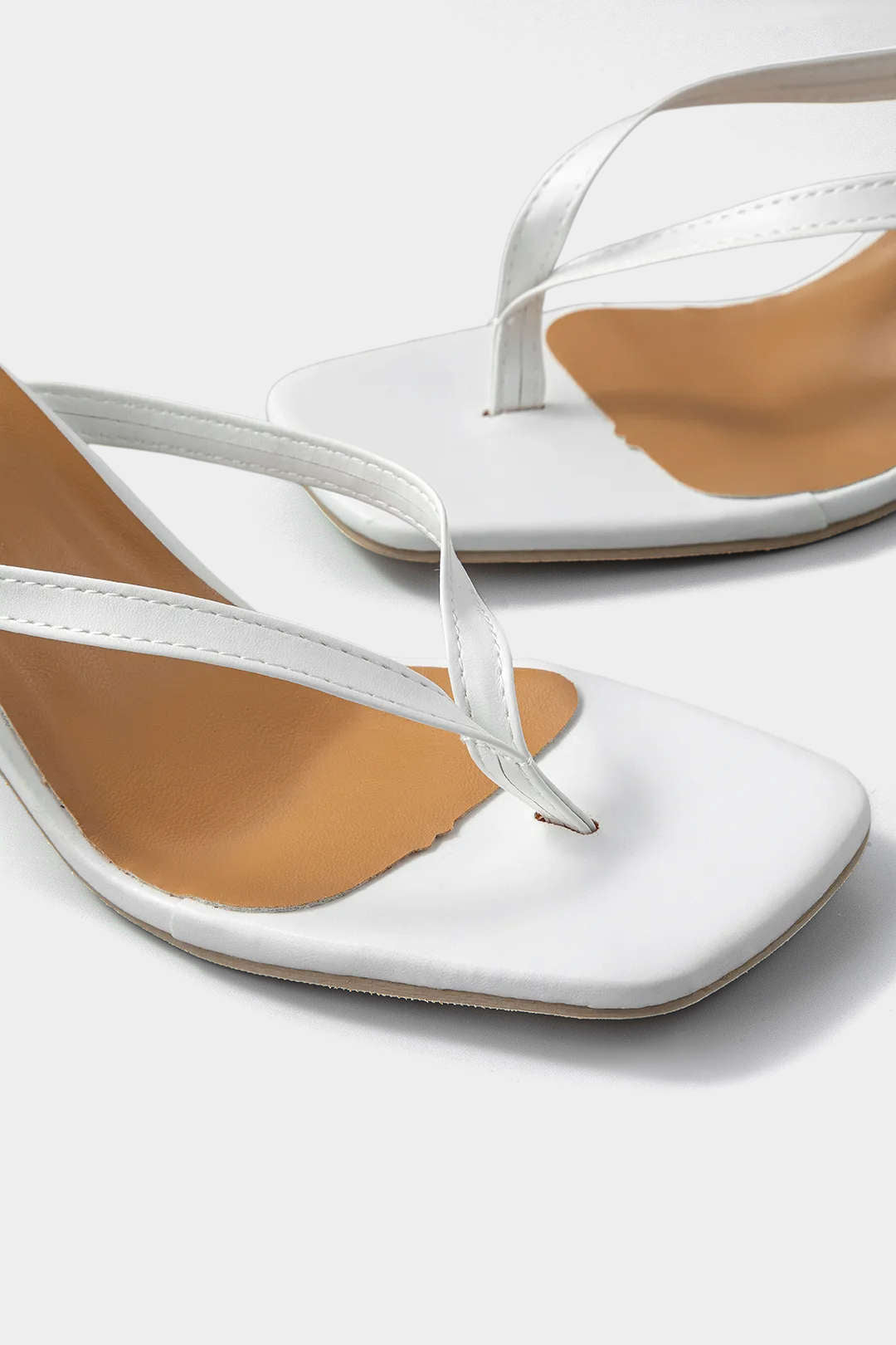 Basic Mid Heel Thong Sandals