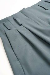 Button Straight Leg Pants